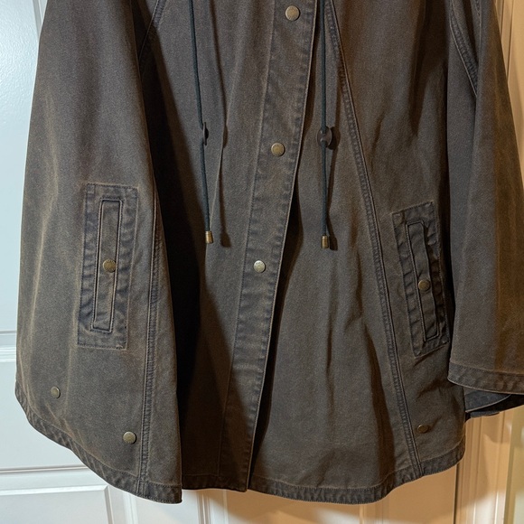 Poetry Dark Brown Hooded Cape Coat/Poncho - Picture 6 of 10